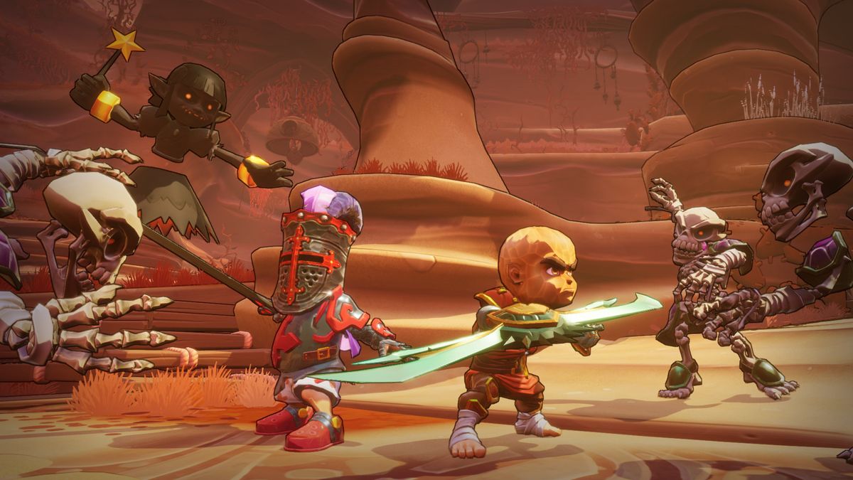 Dungeon Defenders: Awakened - Original Hero Paper Masks Screenshot (Steam)