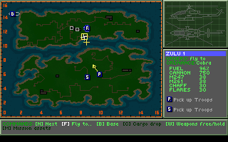 Gunship 2000: Philippine Islands & Antarctica Scenario Disk With Mission Builder Screenshot (VGA Slide Show Demo)