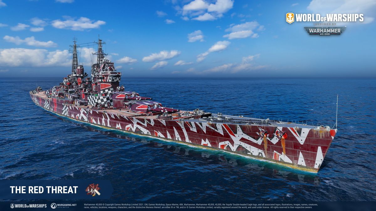 World of Warships × Warhammer 40,000: Grimdark Camouflage Pack Screenshot (Steam)