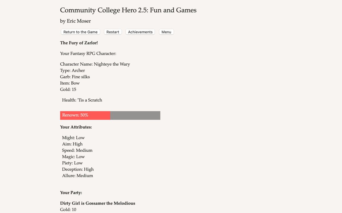 Community College Hero: Fun and Games Screenshot (Steam)