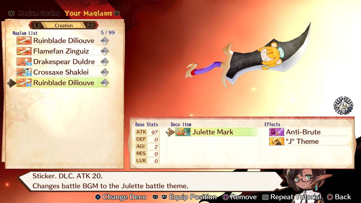 Maglam Lord: Deco Item - Julette Mark Screenshot (PlayStation Store)