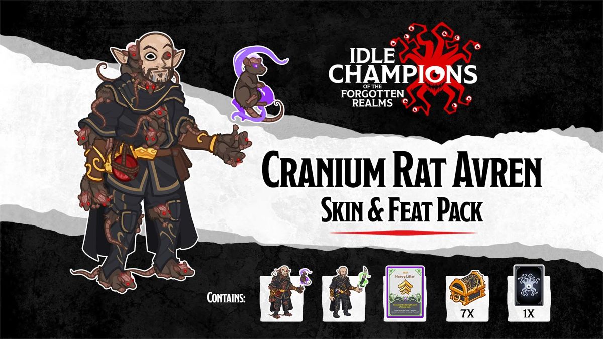 Idle Champions of the Forgotten Realms: Cranium Rat Avren Skin & Feat Pack Screenshot (Steam)
