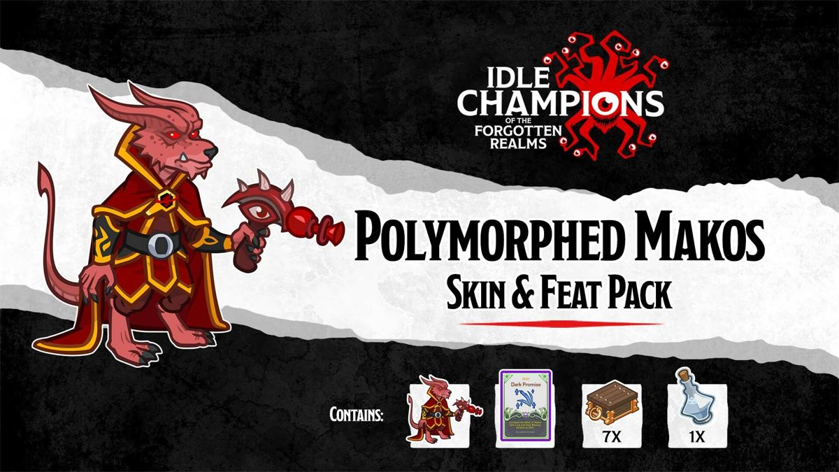 Idle Champions of the Forgotten Realms: Polymorphed Makos Skin & Feat Pack Screenshot (Steam)