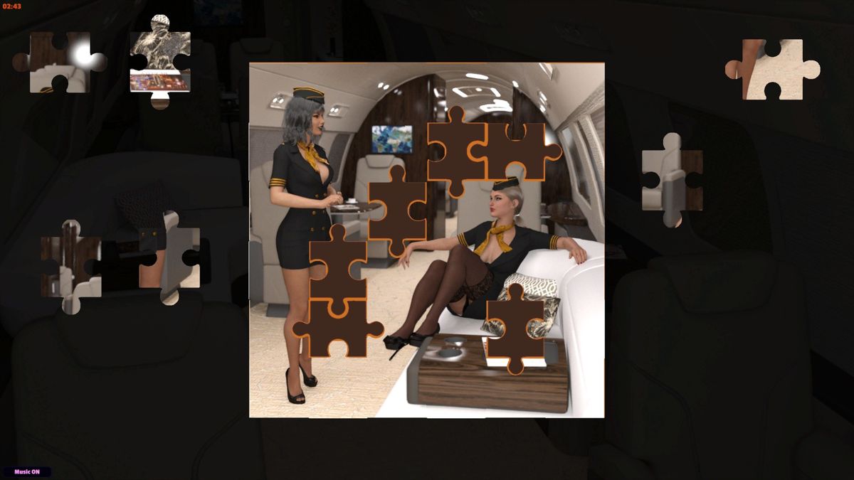 Jigsaw Novel: Naughty Stewardesses Screenshot (Steam)