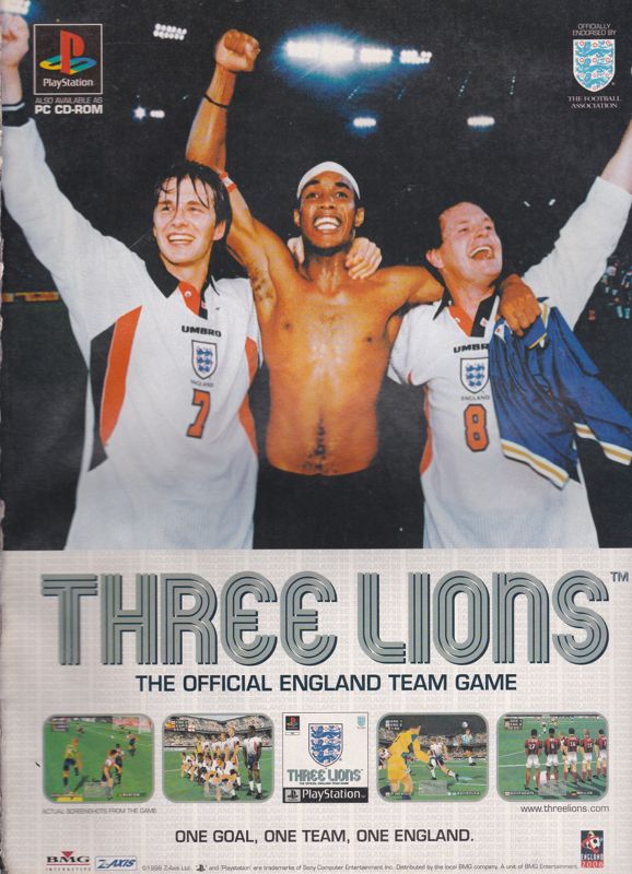 Alexi Lalas International Soccer Magazine Advertisement (Magazine Advertisements): PC Gamer (UK), May 1998