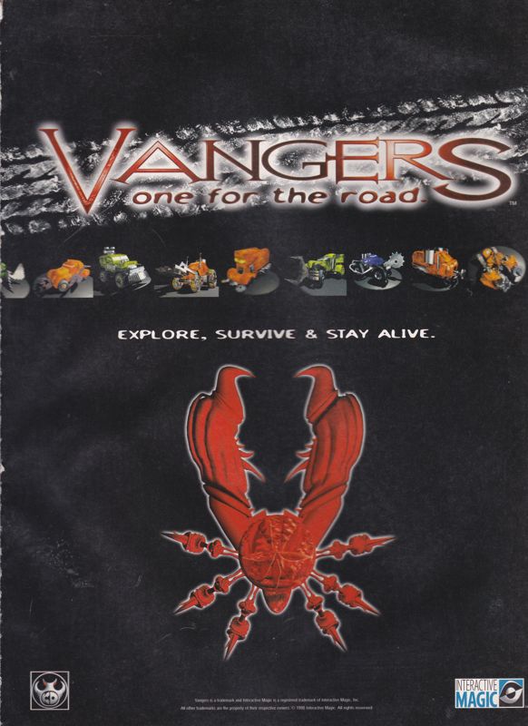 Vangers Magazine Advertisement (Magazine Advertisements): PC Gamer (UK), May 1998