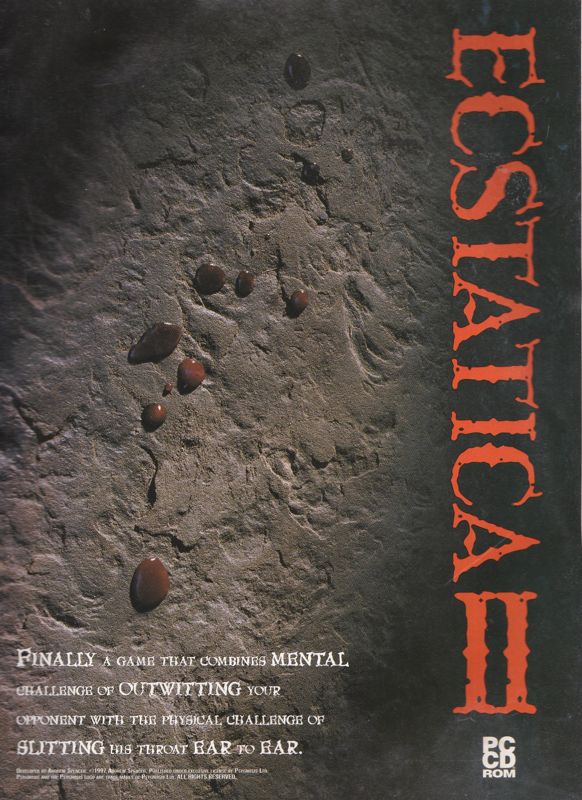 Ecstatica II Magazine Advertisement (Magazine Advertisements): PC Guide (UK), May 1997