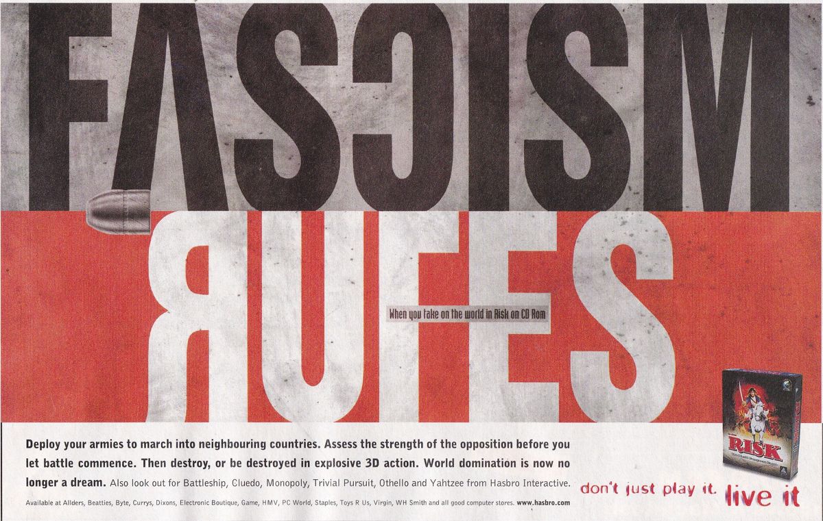 Risk: The Game of Global Domination Magazine Advertisement (Magazine Advertisements): Computer Life (UK), January 1997