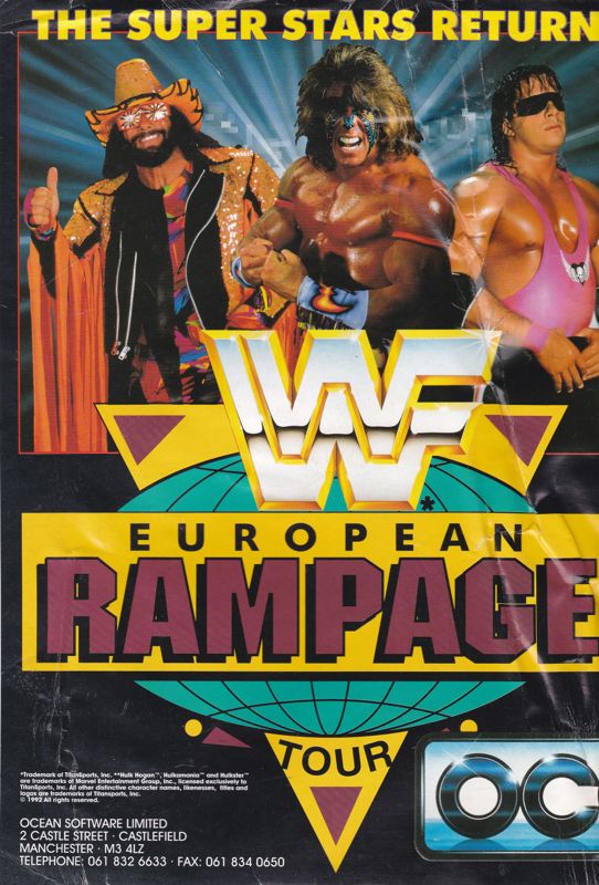 WWF European Rampage Tour Magazine Advertisement (Magazine Advertisements): Amiga Format (UK), January 1993 Part 1