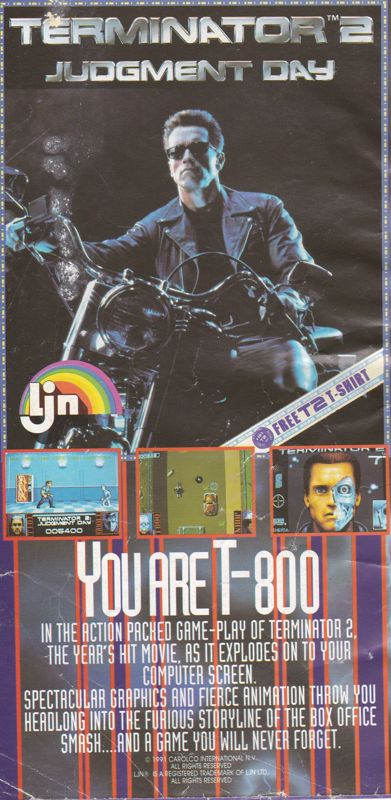 Terminator 2: Judgment Day Magazine Advertisement (Magazine Advertisements):<br> Amstrad Action (UK), January 1992