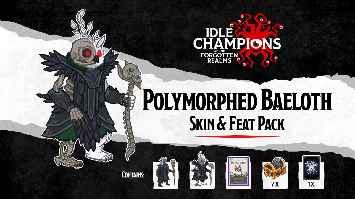 Idle Champions of the Forgotten Realms: Polymorphed Baeloth Skin & Feat Pack Screenshot (Steam)