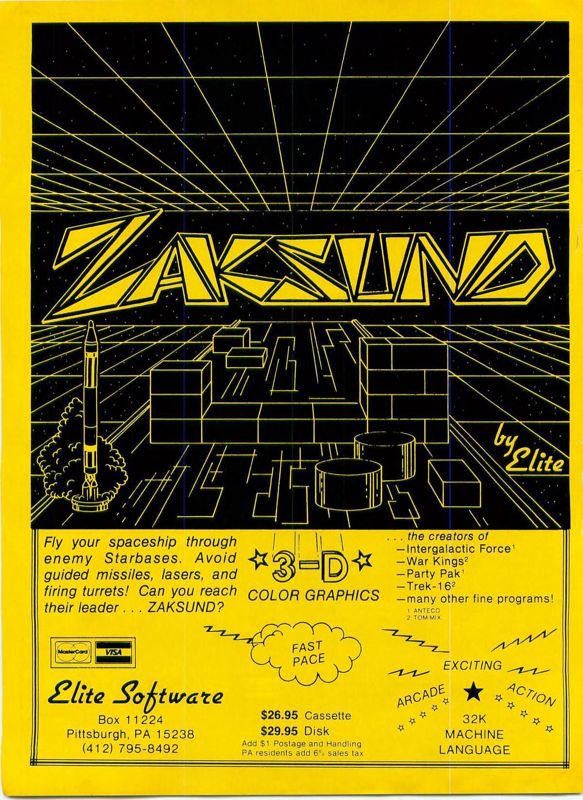 Zaksund Magazine Advertisement (Magazine Advertisements): Rainbow (United States) Volume 3 Number 5 (December 1983)