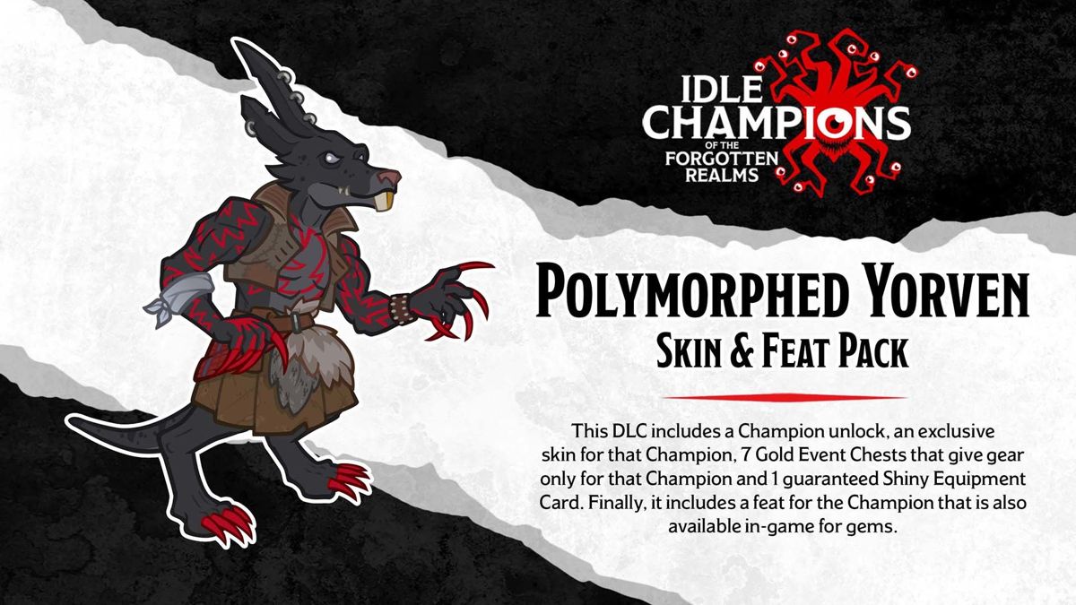 Idle Champions of the Forgotten Realms: Polymorphed Yorven Skin & Feat Pack Screenshot (Steam)