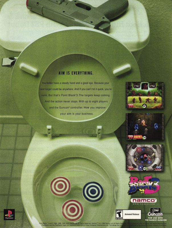 Point Blank 3 Magazine Advertisement (Magazine Advertisements): GamePro (U.S.), Issue 152 (May, 2001)