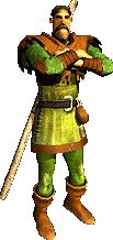 Robin Hood: The Legend of Sherwood Render (Official website, 2003): Little John Former peasant, who despite his gigantic build is a very good-natured character. Sometimes he tends to fly off the handle- however his wrath is always directed at the Norman oppressors and their henchmen.