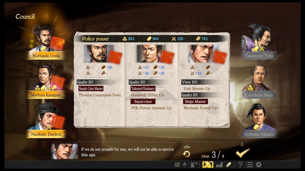 Nobunaga's Ambition: Taishi Screenshot (PlayStation Store)