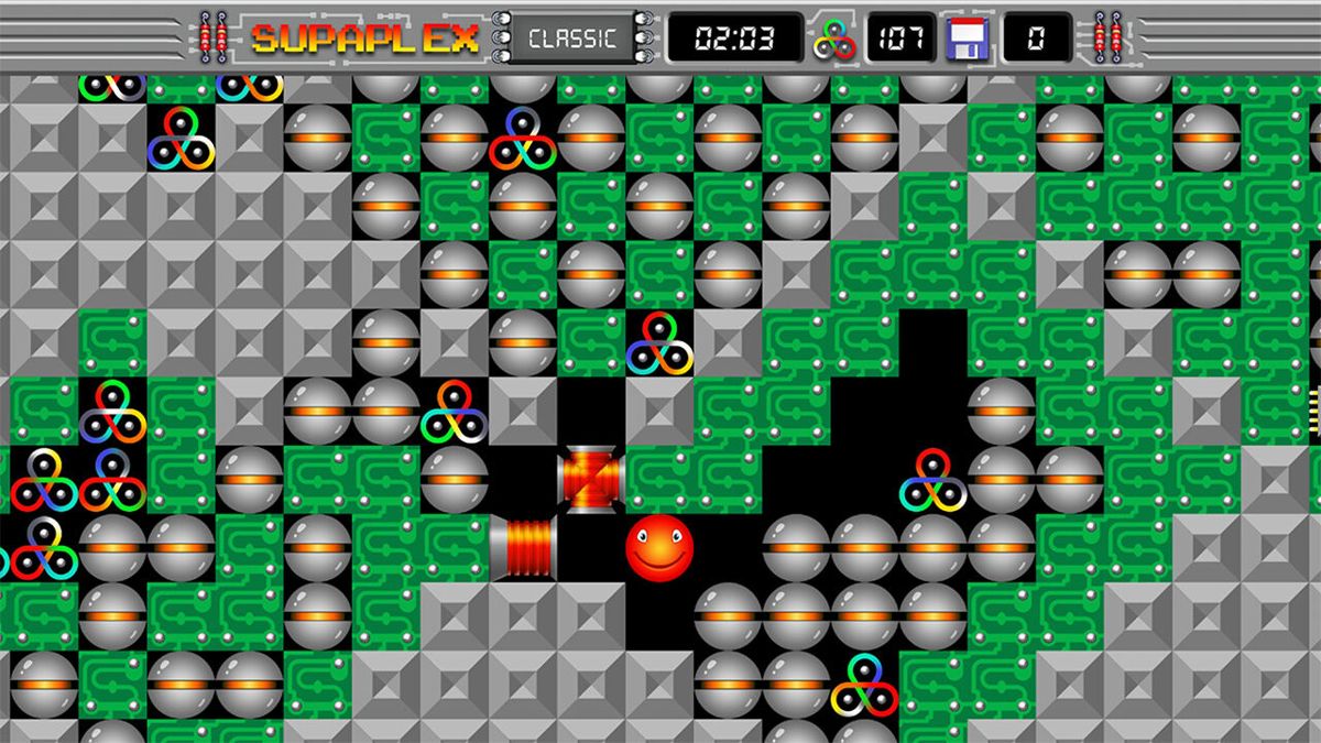 Supaplex Screenshot (Nintendo.co.jp)