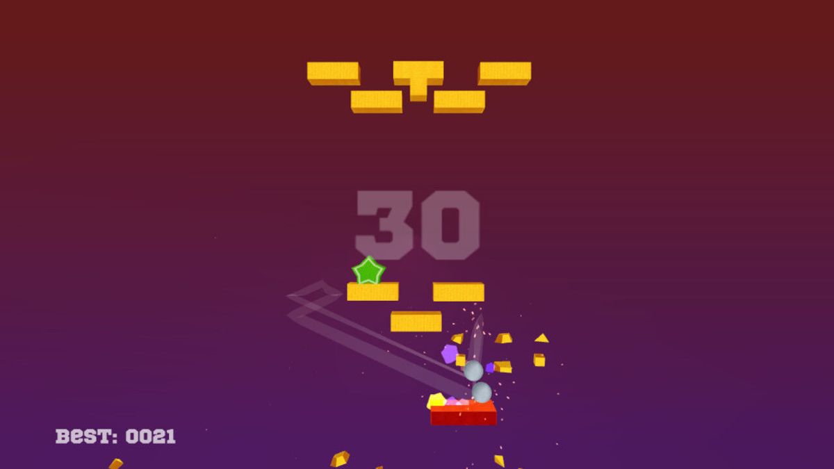 Jumping Bricks Ball Screenshot (Nintendo.co.jp)