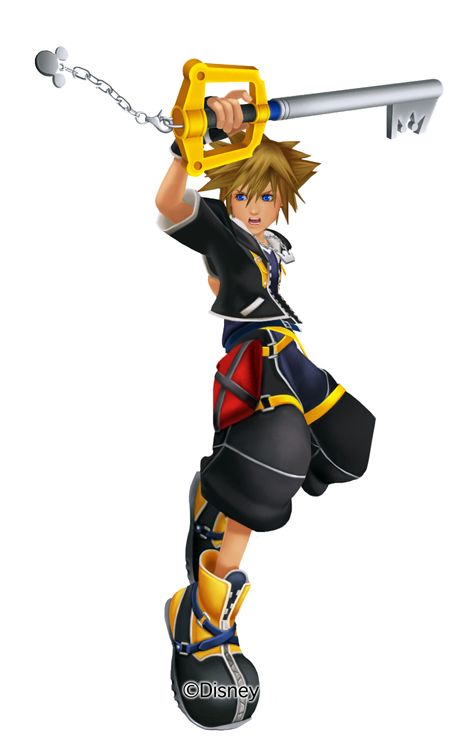 Kingdom Hearts II Concept Art (Square Enix E3 2005 Media CD): Sora