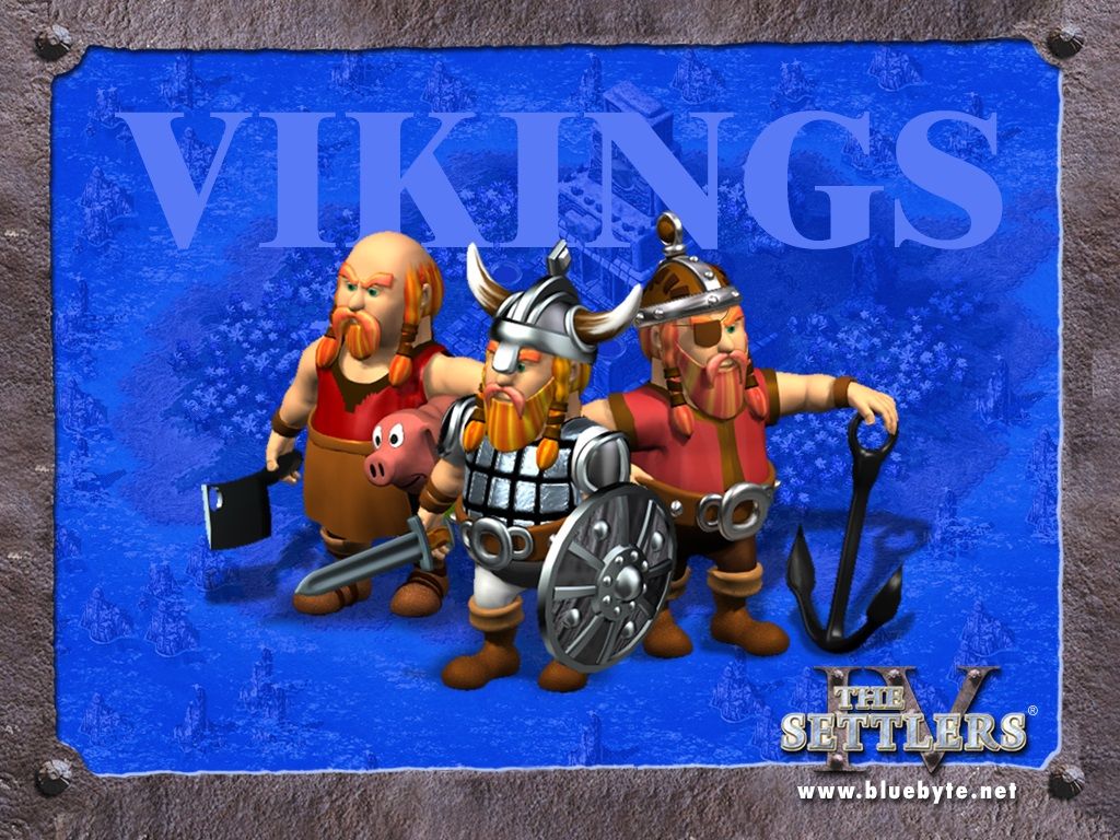 The Settlers: Fourth Edition Wallpaper (Official website wallpapers): Vikings 1024x768