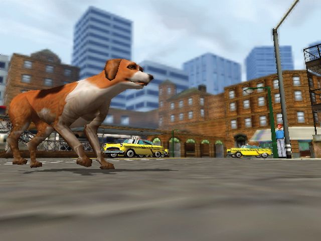 Dog's Life Screenshot (SCEE E3 2003 Electronic Press Kit): Big City