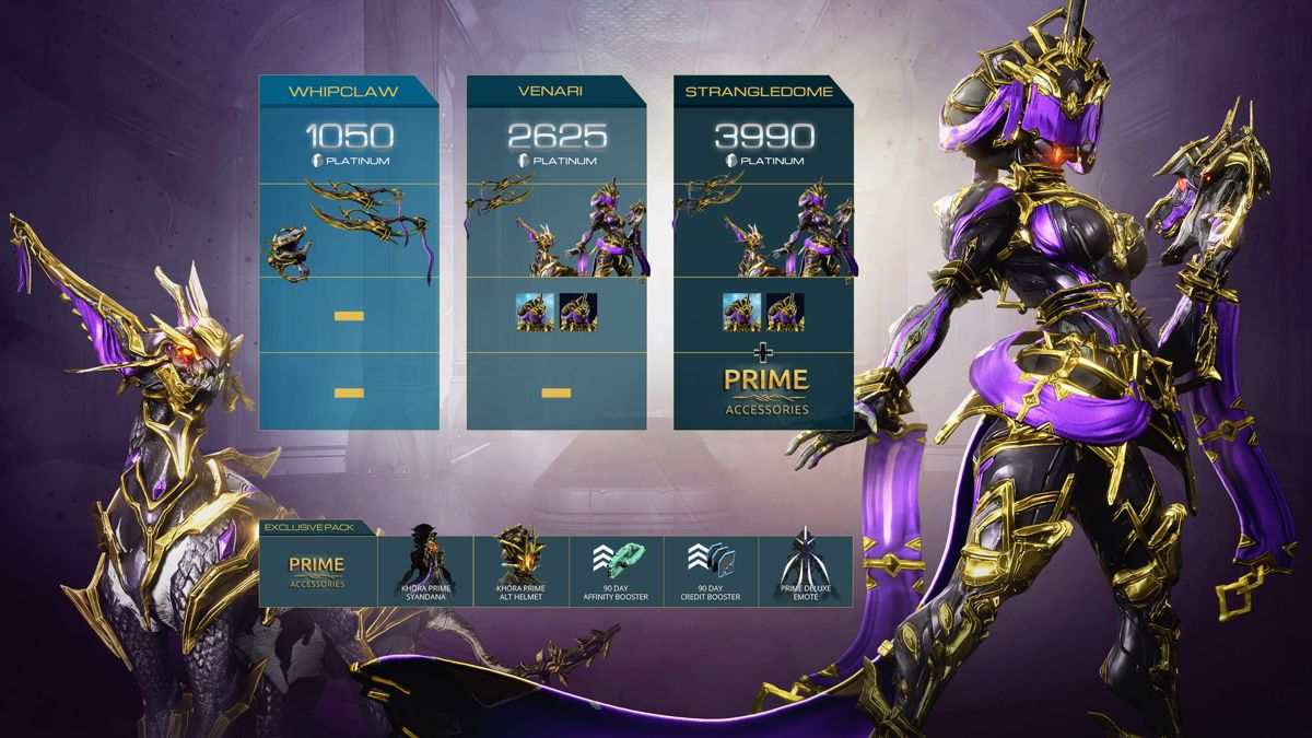 Khora Prime is the Next Warframe to Join Prime Access