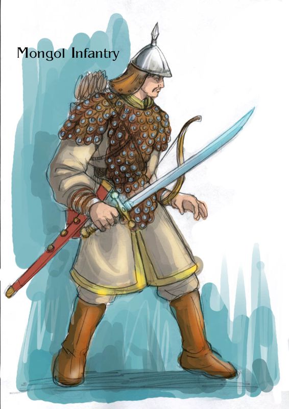 Seven Kingdoms II: The Fryhtan Wars Concept Art (Seven Kingdoms II: The Fryhtan Wars Digital Press Kit): Mongol Infantry