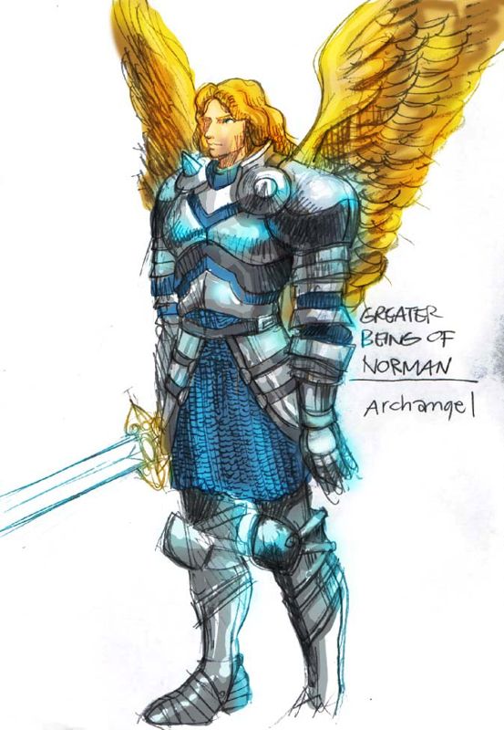 Seven Kingdoms II: The Fryhtan Wars Concept Art (Seven Kingdoms II: The Fryhtan Wars Digital Press Kit): Norman god