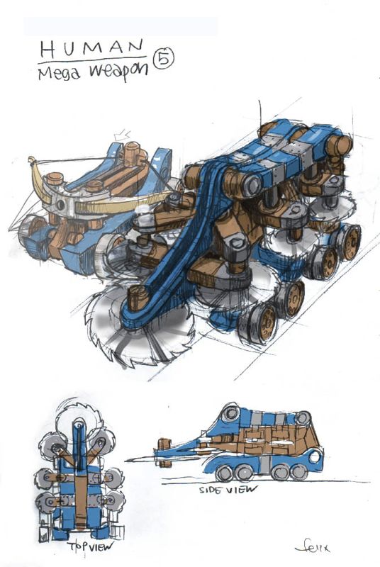 Seven Kingdoms II: The Fryhtan Wars Concept Art (Seven Kingdoms II: The Fryhtan Wars Digital Press Kit): Human mega weapon5