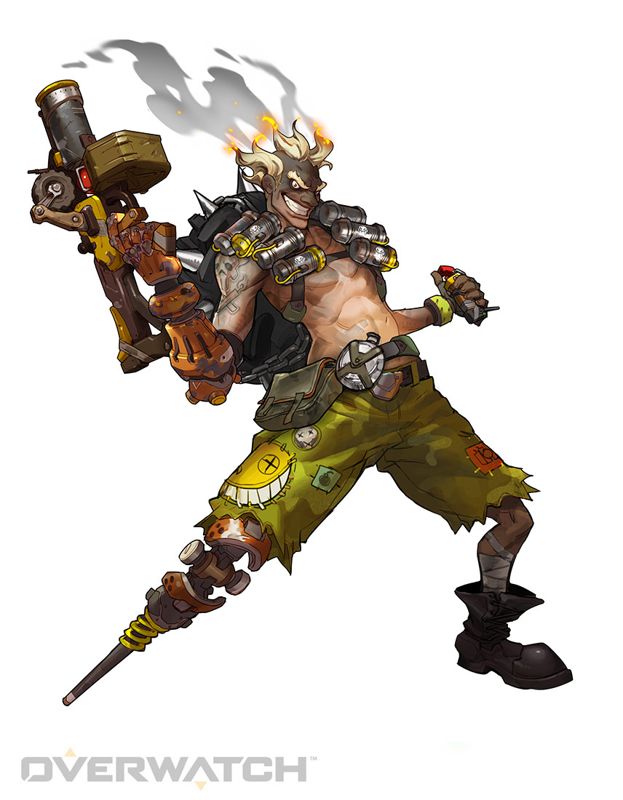 Overwatch Concept Art (Official Website): Junkrat Concept