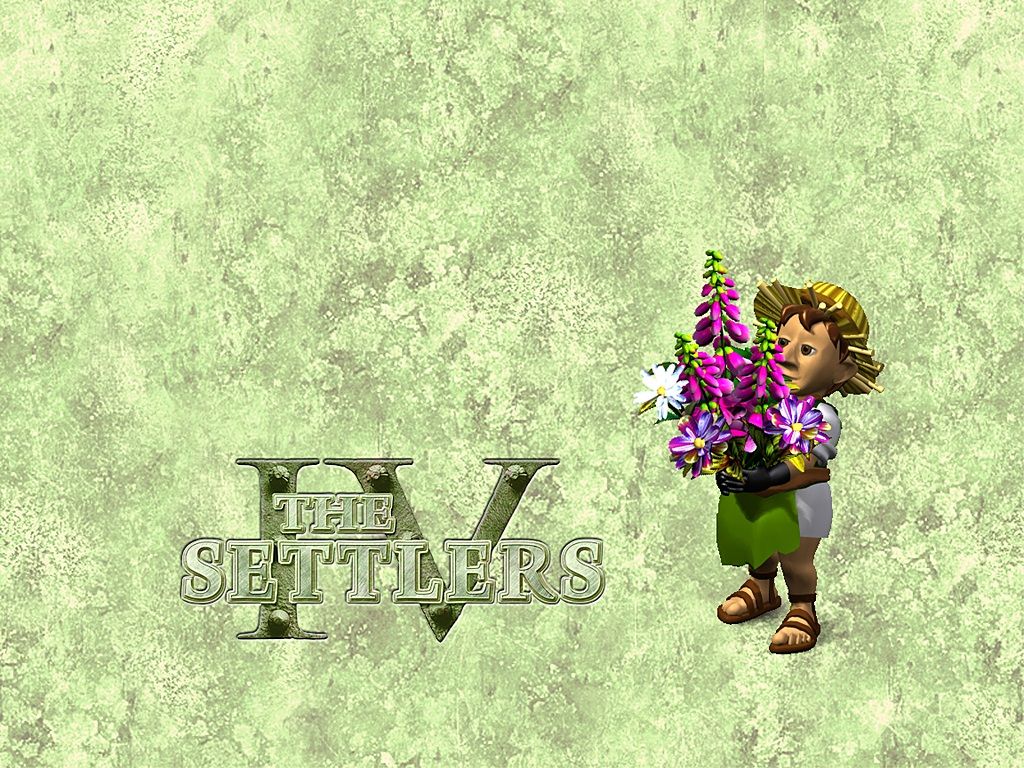 The Settlers: Fourth Edition Wallpaper (Official website wallpapers): Gardener 1024x768