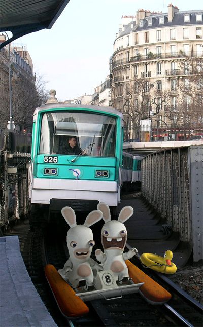 Rayman: Raving Rabbids 2 Other (Rayman Raving Rabbids 2 Assets disc): Real picture: Lapin RATP