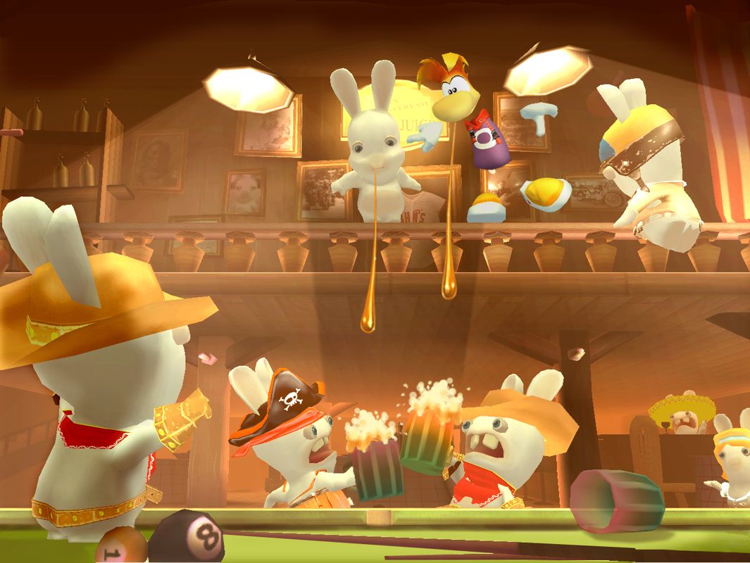 Rayman: Raving Rabbids 2 official promotional image - MobyGames