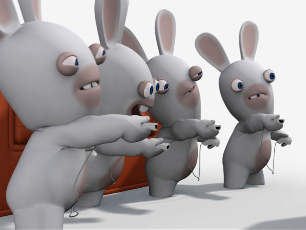 Rayman: Raving Rabbids 2 Render (Rayman Raving Rabbids 2 Assets disc): Posing Multi 3