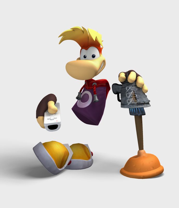 Rayman: Raving Rabbids 2 Render (Rayman Raving Rabbids 2 Assets disc): Posing Rayman