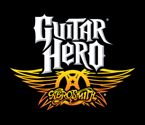 Guitar Hero: Aerosmith Logo (Guitar Hero: Aerosmith Press Kit): Black