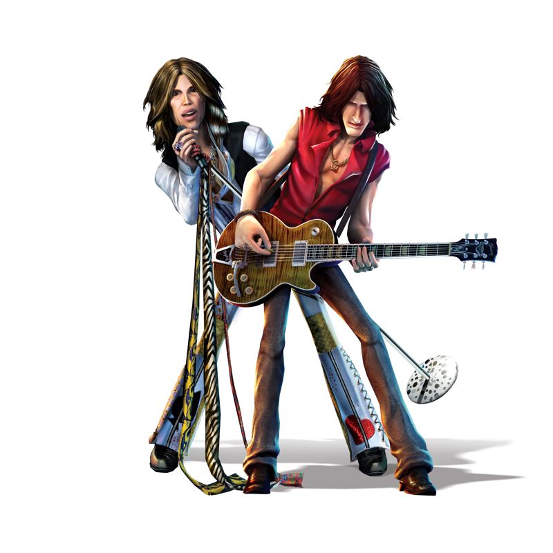 Guitar Hero: Aerosmith Render (Guitar Hero: Aerosmith Press Kit): Steven Tyler and Joe Perry