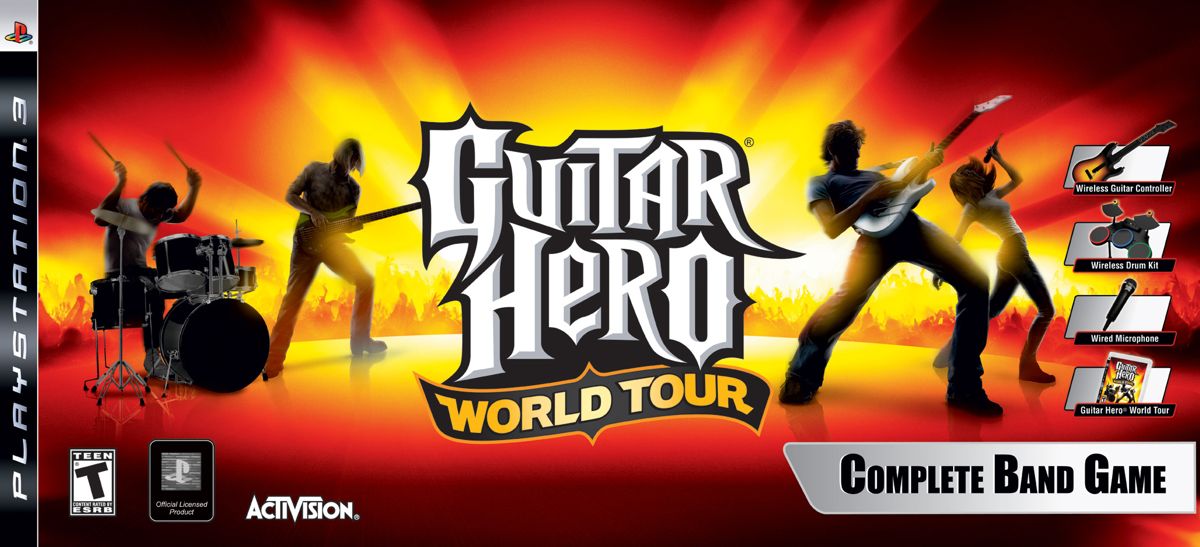 Guitar Hero: World Tour Other (Guitar Hero World Tour Press Kit): PS3 Complete Band Game Box Art