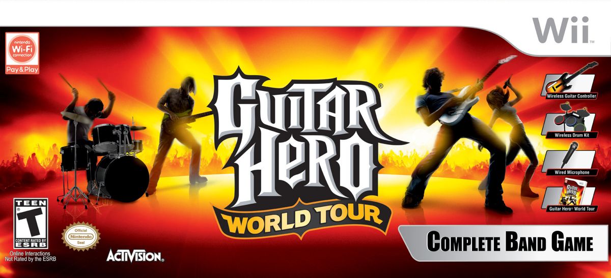 Guitar Hero: World Tour Other (Guitar Hero World Tour Press Kit): Wii Complete Band Game Box Art