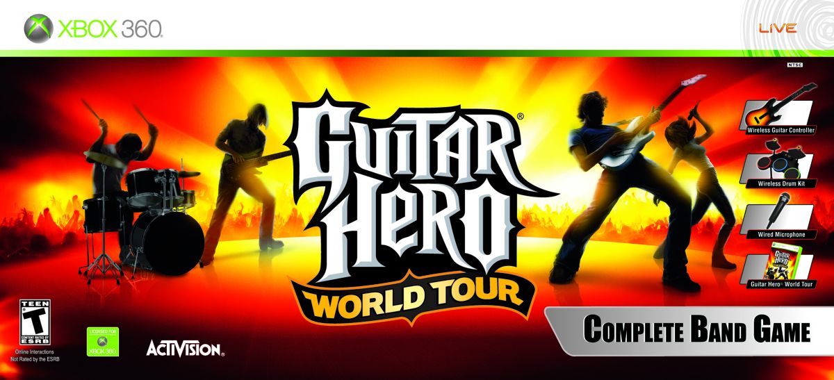 Guitar Hero: World Tour Other (Guitar Hero World Tour Press Kit): Xbox 360 Complete Band Game Box Art