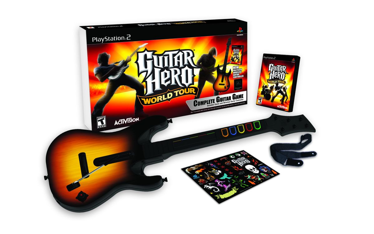 Guitar Hero: World Tour Other (Guitar Hero World Tour Press Kit): PS2 Complete Guitar Game Bundle Contents