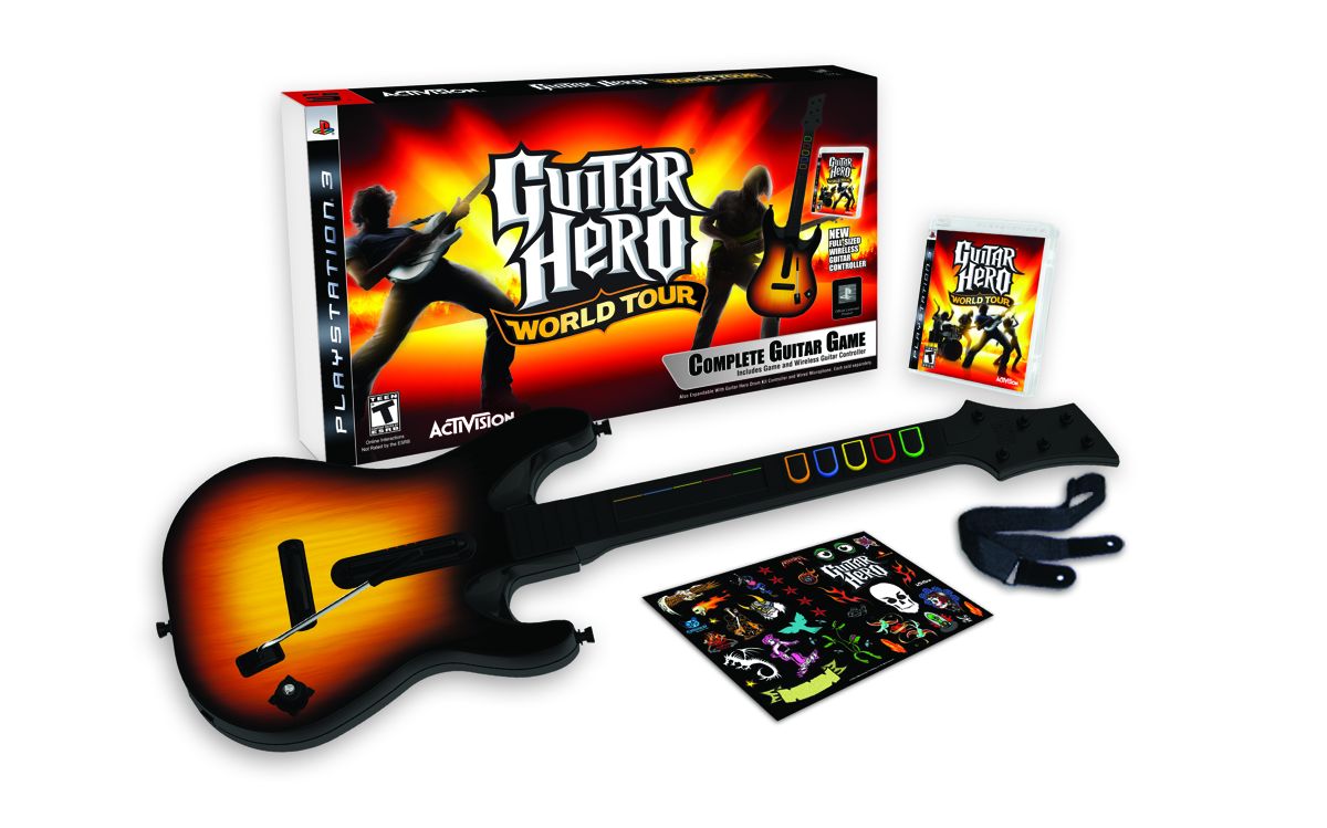 Guitar Hero: World Tour Other (Guitar Hero World Tour Press Kit): PS3 Complete Guitar Game Bundle Contents