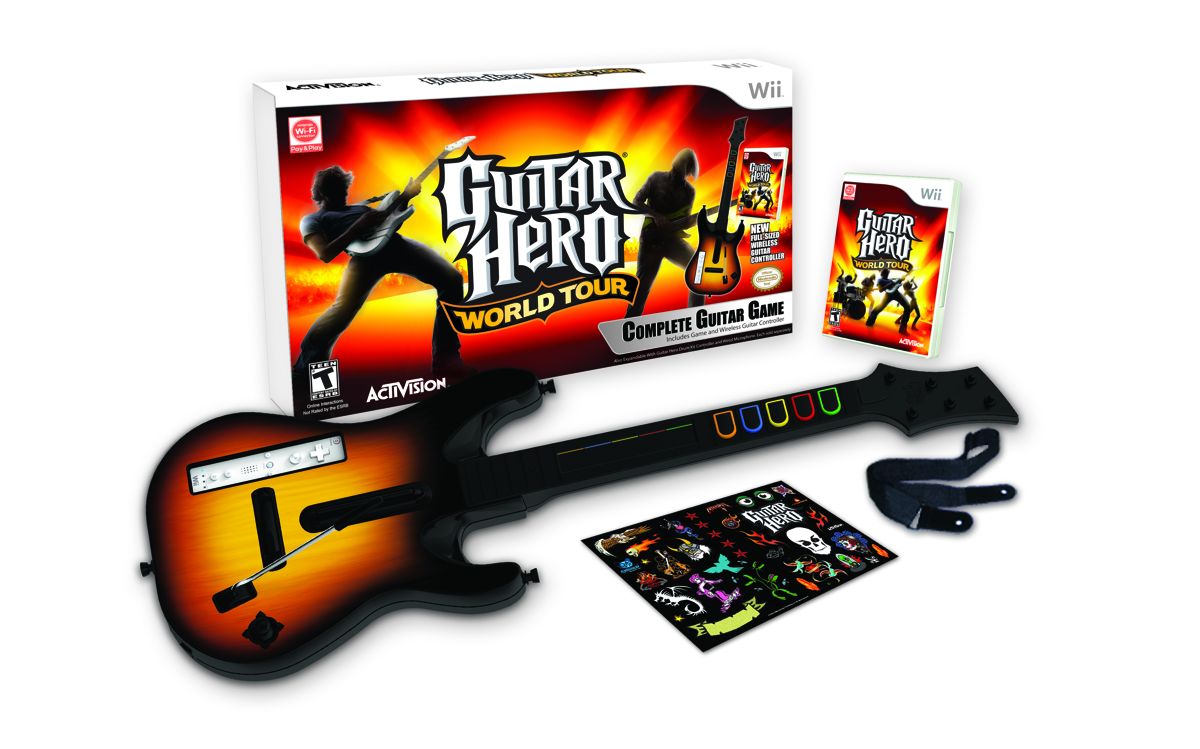 Guitar Hero: World Tour Other (Guitar Hero World Tour Press Kit): Wii Complete Guitar Game Bundle Contents