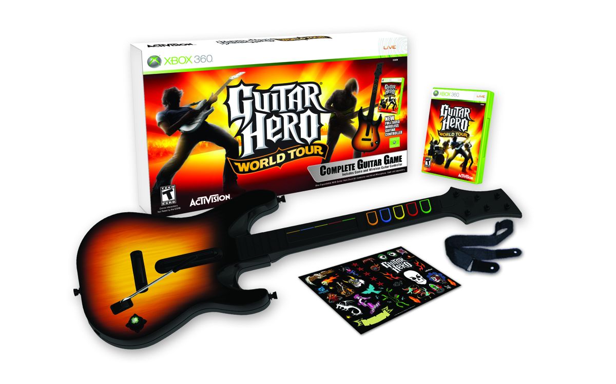 Guitar Hero: World Tour Other (Guitar Hero World Tour Press Kit): Xbox 360 Complete Guitar Game Bundle Contents