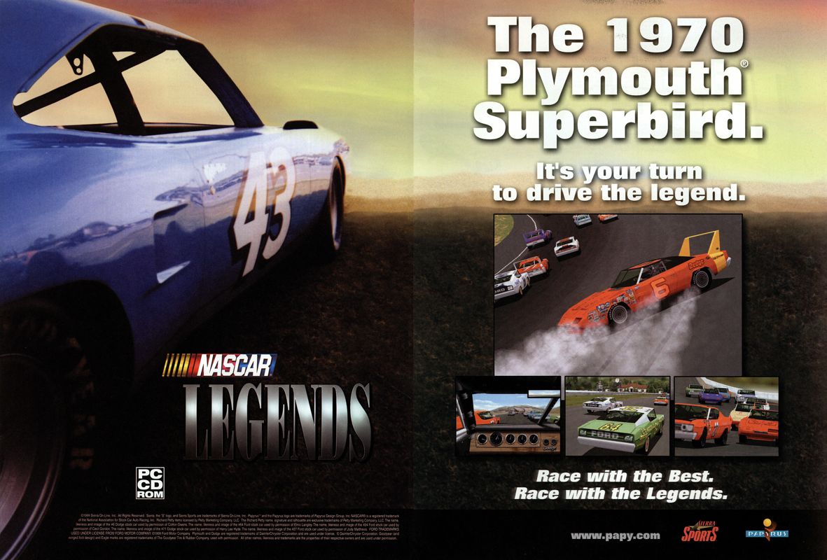 NASCAR Legends Magazine Advertisement (Magazine Advertisements): NextGen (U.S.), Issue #60 (December 1999)
