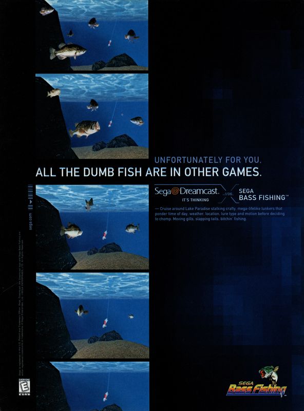 SEGA Bass Fishing Magazine Advertisement (Magazine Advertisements): NextGen (U.S.), Issue #60 (December 1999)