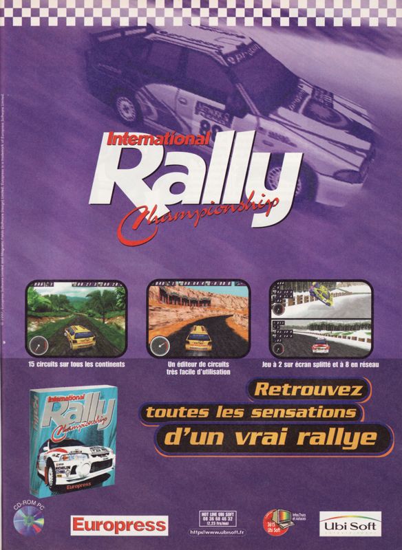 International Rally Championship Magazine Advertisement (Magazine Advertisements): PC Jeux (France), Issue 2 (September 1997)