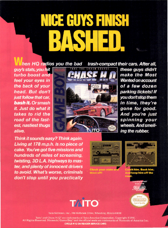 Chase H.Q. official promotional image - MobyGames