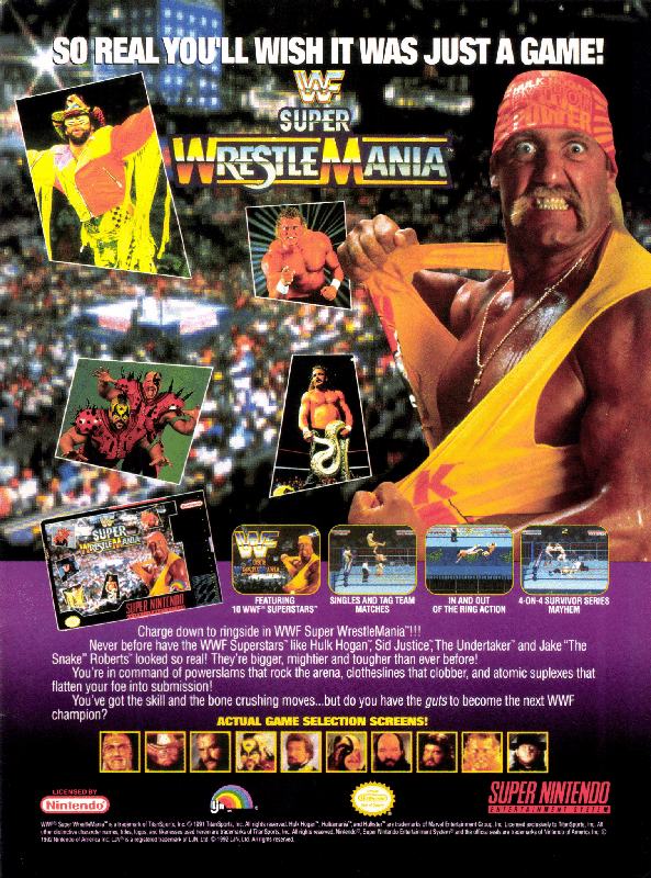 WWF Super WrestleMania Magazine Advertisement (Magazine Advertisements): S.W.A.T. Pro (United States), Issue 5 (April/May 1992)