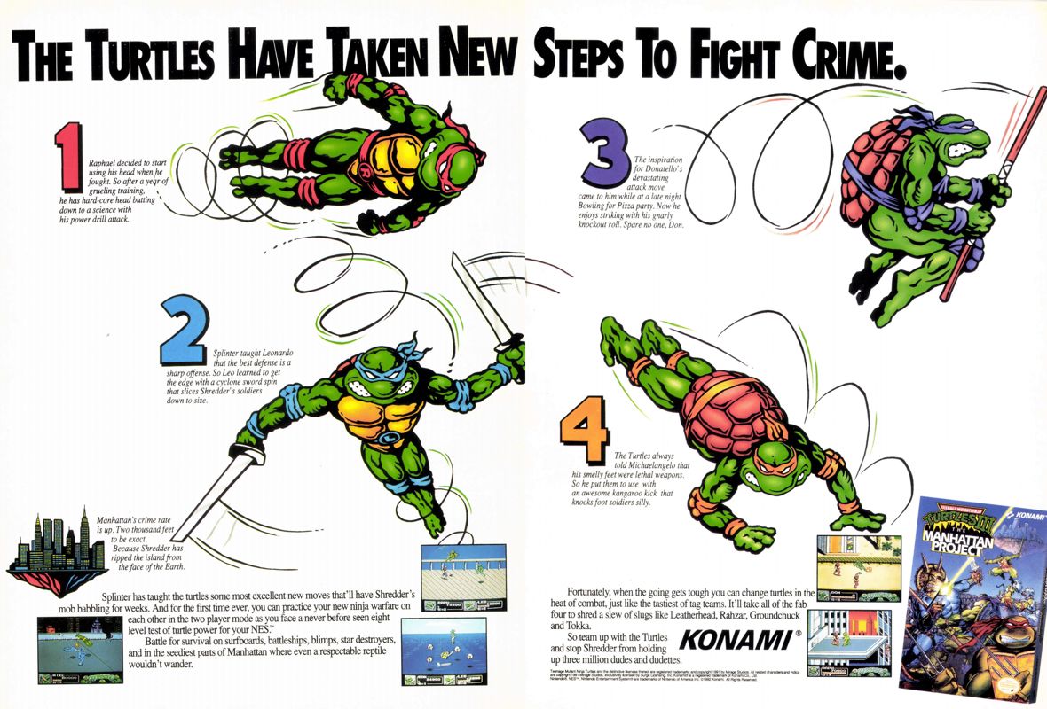 Teenage Mutant Ninja Turtles III: The Manhattan Project Magazine Advertisement (Magazine Advertisements): S.W.A.T. Pro (United States), Issue 5 (April/May 1992)